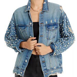 Sunset & Spring Pearl Jean Jacket - NWOT - Size XS